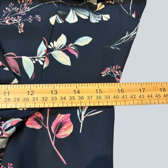 Banana Republic faux wrap hi low floral maxi dress size 10 - Picture 9 of 11